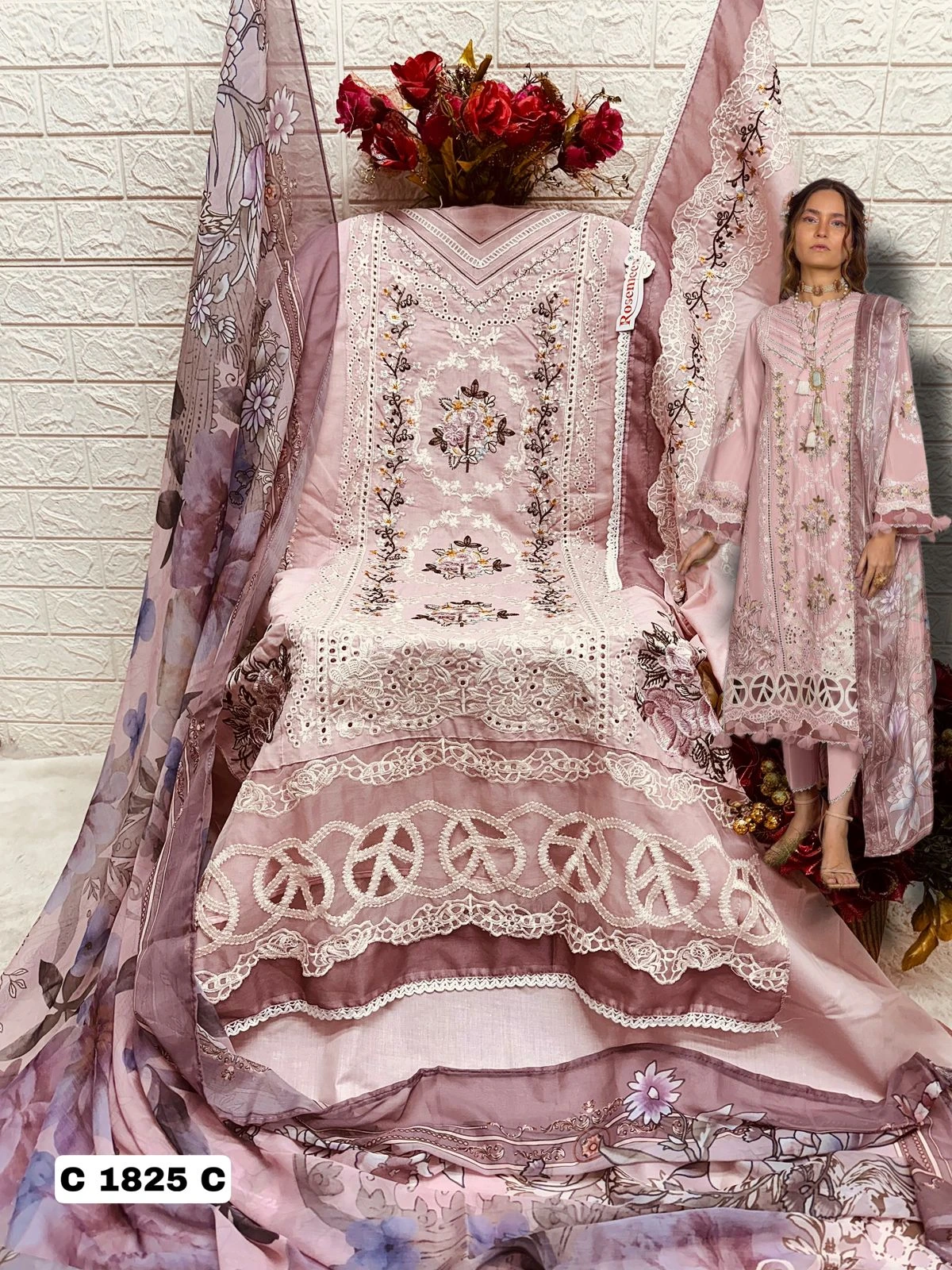 Fepic C 1825 Abc Pure Cotton Wholesale Pakistani Salwar Suit Catalog — Wholesale Pakistani Suits, MPA wholesale from Surat — Photo 3